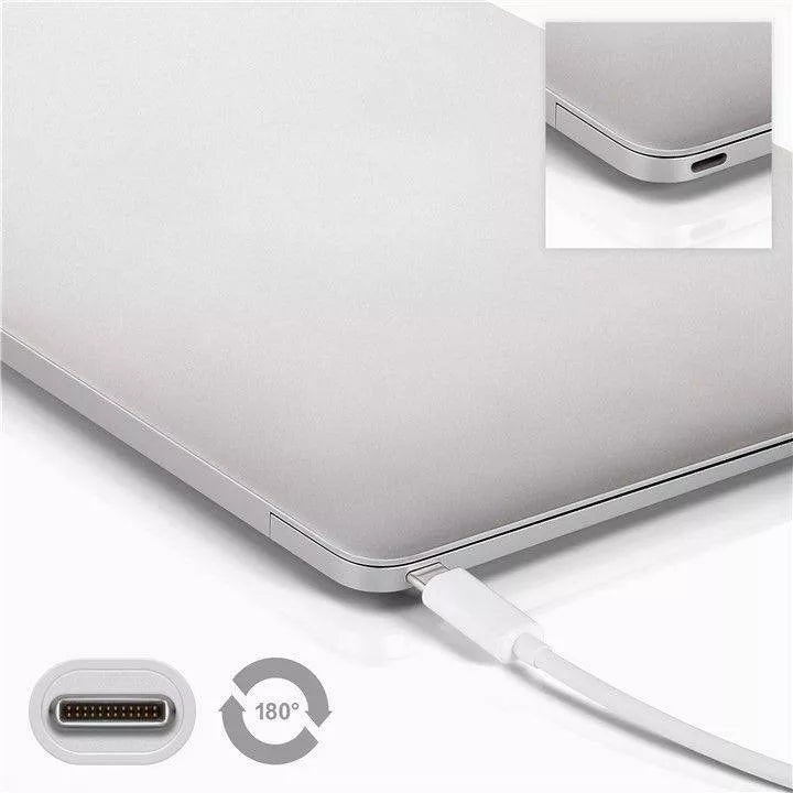 Cablu USB Type C Generatia 1 tata-tata 1m alb GOOBAY