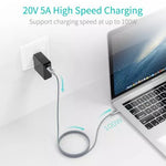 Cablu USB Type C - USB Type C PD 100W 1.8m gri Choetech XCC-1002-GY