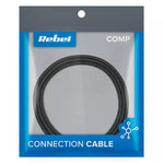 Cablu USB - USB Type C 2m negru REBEL