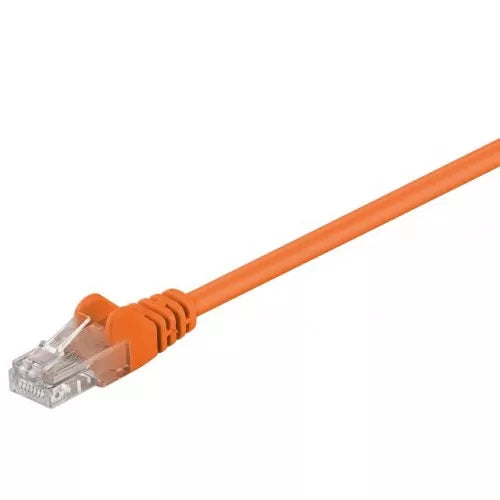 Cablu UTP 20m portocaliu patchcord CAT5e 2x RJ45 CCA neecranat Goobay