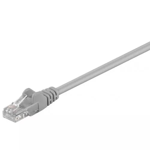Cablu UTP 50m patchcord retea CCA CAT5e 2x RJ45 neecranat gri Goobay