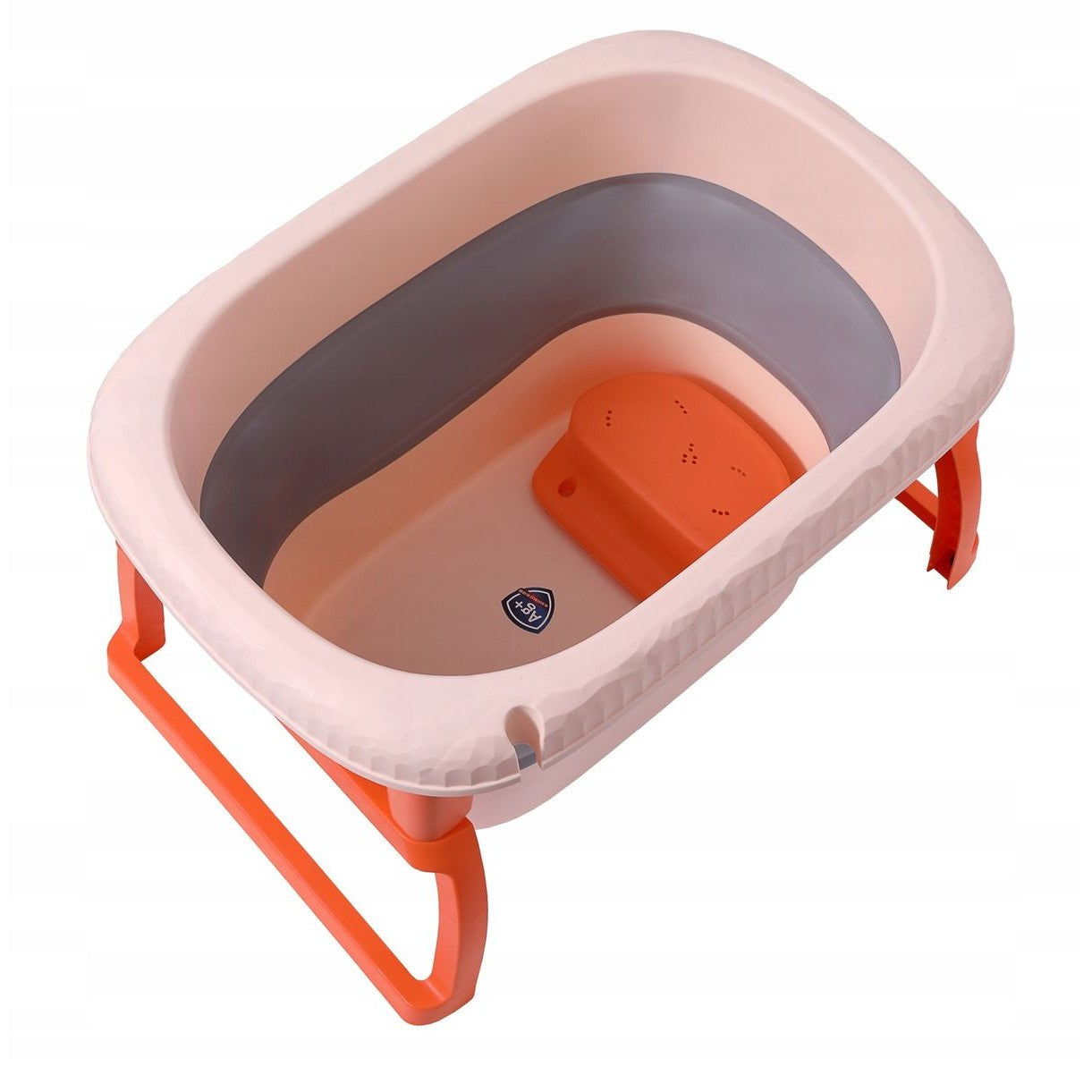 Cada Pliabila pentru Baie, Flippy, din PP+TPE, pentru Copii 0-6 Ani, cu Picioare, Suport de Sezut, Scurgere Etans, 80 x