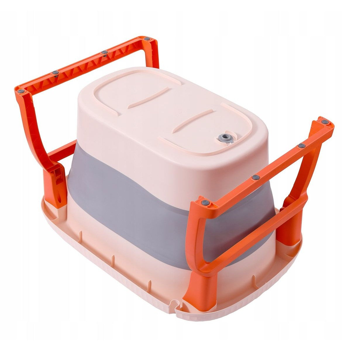 Cada Pliabila pentru Baie, Flippy, din PP+TPE, pentru Copii 0-6 Ani, cu Picioare, Suport de Sezut, Scurgere Etans, 80 x