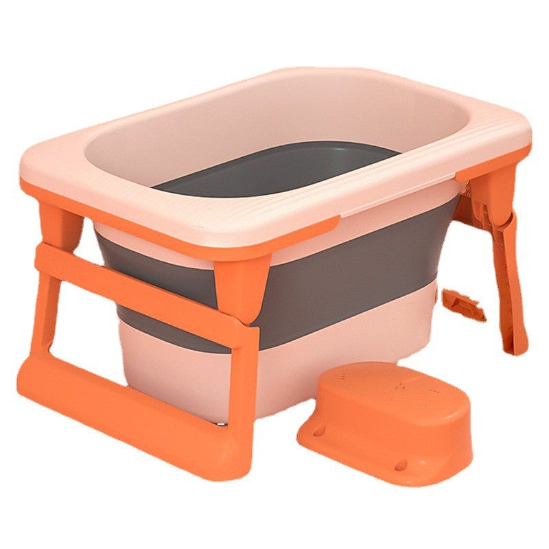 Cada Pliabila pentru Baie, Flippy, din PP+TPE, pentru Copii 0-6 Ani, cu Picioare, Suport de Sezut, Scurgere Etans, 80 x