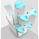 Cada Pliabila pentru Baie, Flippy, din PP+TPE, pentru Copii +6 Luni, Model Ursulet, Scaun de Interior, Detasabil, 82 x
