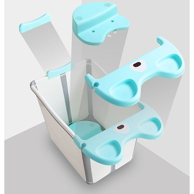 Cada Pliabila pentru Baie, Flippy, din PP+TPE, pentru Copii +6 Luni, Model Ursulet, Scaun de Interior, Detasabil, 82 x