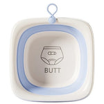 Cada Pliabila pentru Baie pentru Copii, Flippy, Cadita pentru Bebelusi, Model Patrat pentru Fundulet, Albastru,