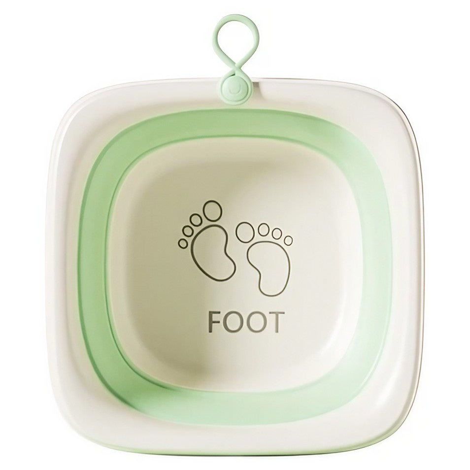 Cada Pliabila pentru Baie pentru Copii, Flippy, Cadita pentru Bebelusi, Model Patrat pentru Picioare, Verde,