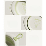 Cada Pliabila pentru Baie pentru Copii, Flippy, Cadita pentru Bebelusi, Model Romb cu Balon, Verde, 31.5x31.5x3.5 cm, 3L