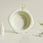 Cada Pliabila pentru Baie pentru Copii, Flippy, Cadita pentru Bebelusi, Model Romb cu Balon, Verde, 31.5x31.5x3.5 cm, 3L
