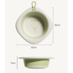 Cada Pliabila pentru Baie pentru Copii, Flippy, Cadita pentru Bebelusi, Model Romb cu Balon, Verde, 31.5x31.5x3.5 cm, 3L