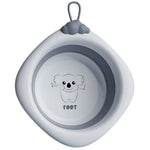 Cada Pliabila pentru Baie pentru Copii, Flippy, Cadita pentru Bebelusi, Model Romb pentru Picioare Koala, Gri,