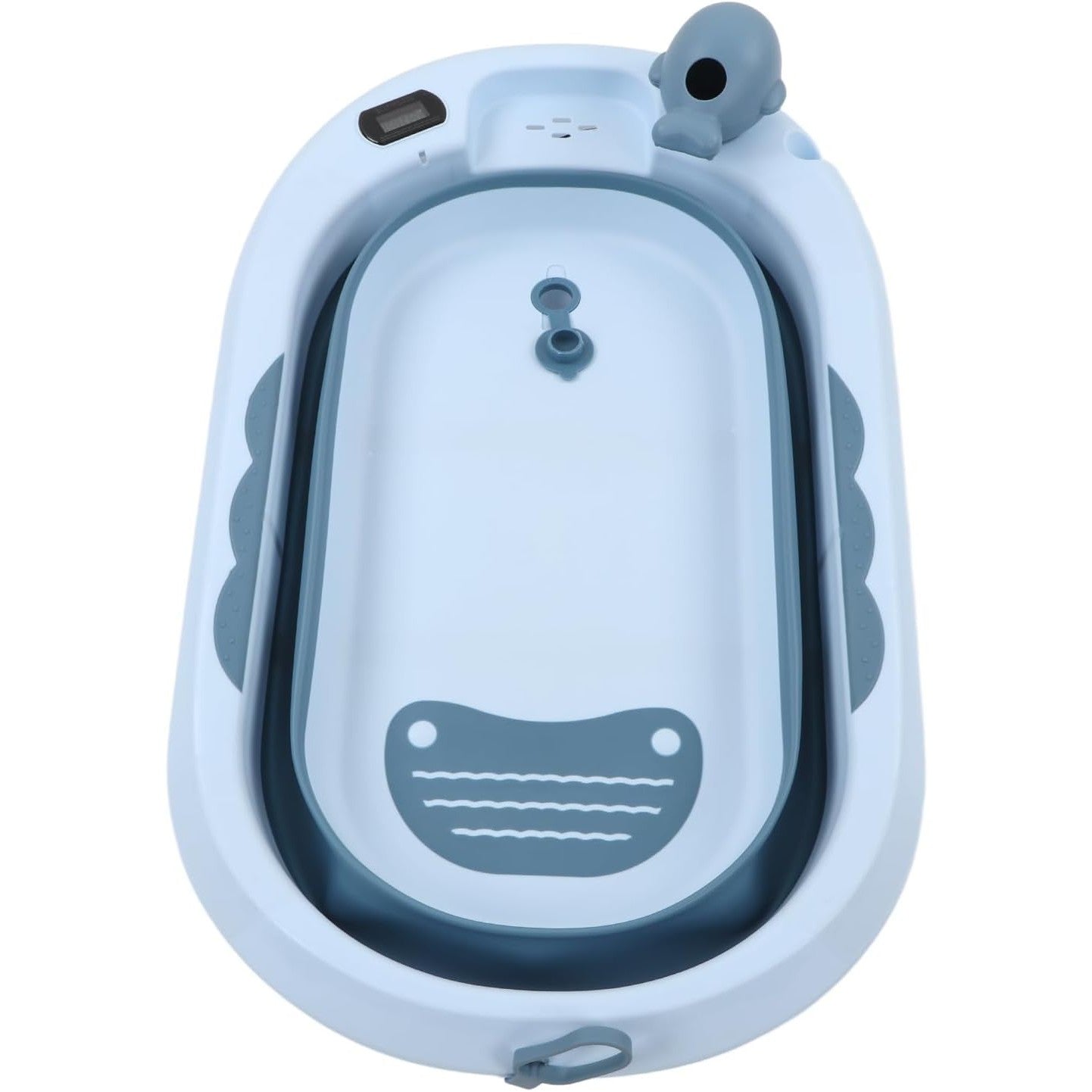 Cada de Baie, Flippy, pentru Copii 0 luni - 6 Ani, cu Termometru, Pliabila, Perna Suport Inclusa, din Plastic, 81.5 x