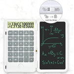 Calculator de Mana Reincarcabil cu Tabla de Scris, Flippy, Calculator Portabil, Ecran LCD, Afisaj cu 12 Cifre, Ecran de