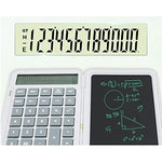 Calculator de Mana Reincarcabil cu Tabla de Scris, Flippy, Calculator Portabil, Ecran LCD, Afisaj cu 12 Cifre, Ecran de
