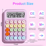Calculator Electronic pentru Copii, Flippy, Calculator Dragut pentru Scoala Primara, Ecran mare 12 digits si Tastatura