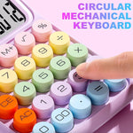 Calculator Electronic pentru Copii, Flippy, Calculator Dragut pentru Scoala Primara, Ecran mare 12 digits si Tastatura