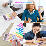Calculator Electronic pentru Copii, Flippy, Calculator Dragut pentru Scoala Primara, Ecran mare 12 digits si Tastatura