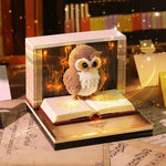 Calendar Interactiv 3D 2026, Flippy, Calendar de Sculptura cu Luminite LED, Bufnita Magic World, pentru Copii, Calendar