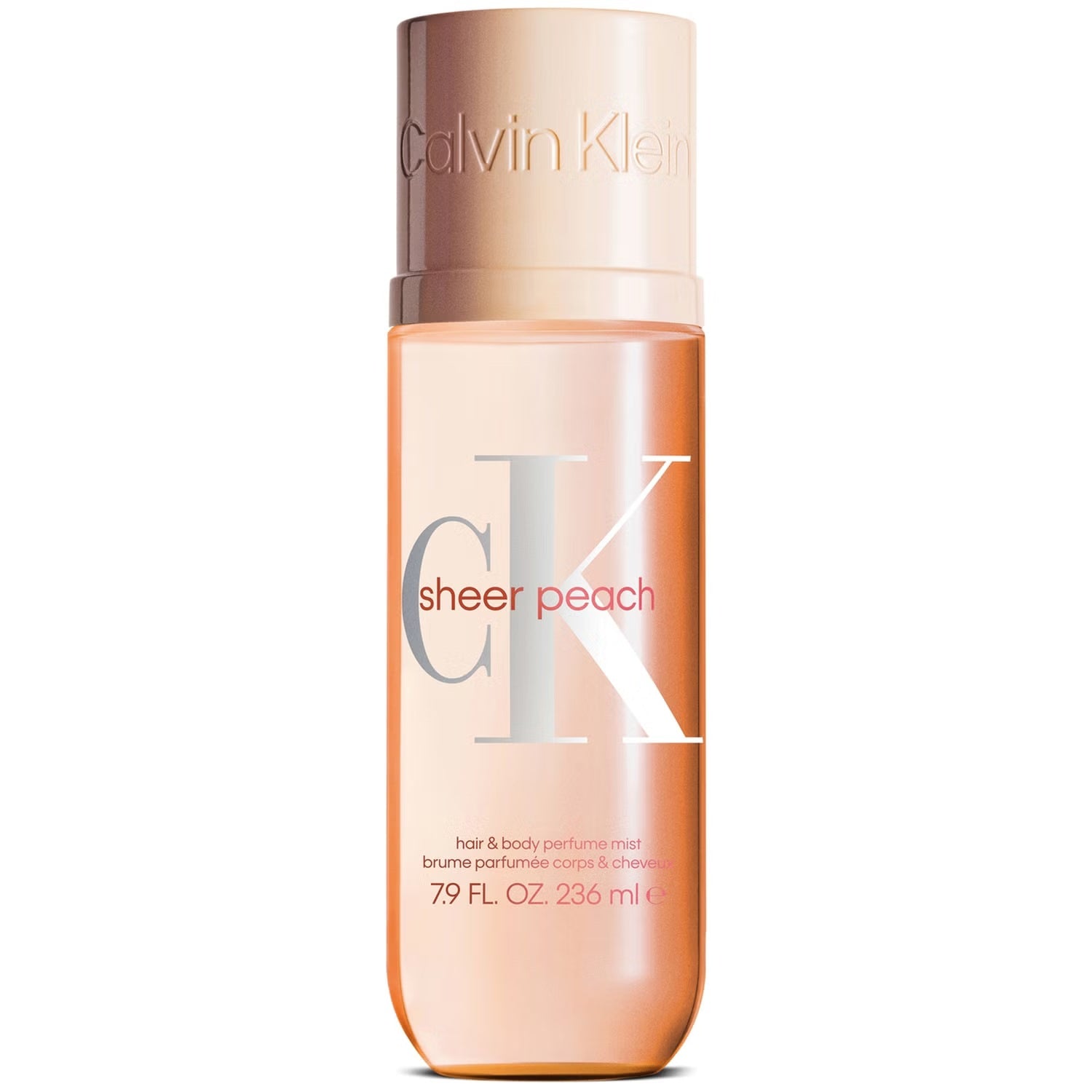 Calvin Klein, Sheer Peach, Ceață parfumată pentru păr, Pentru femei, 236 ml