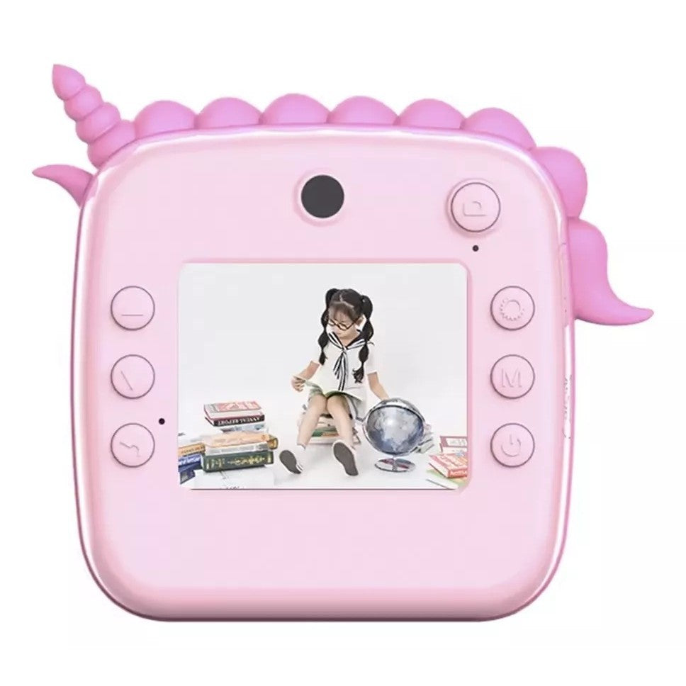 Camera Instantanee pentru Copii, Flippy, Camera Frontala + Selfie, cu Functie de Printare, Cablu USB-C, Bluetooth,
