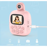 Camera Instantanee pentru Copii, Flippy, Camera Frontala + Selfie, cu Functie de Printare, Cablu USB-C, Bluetooth,