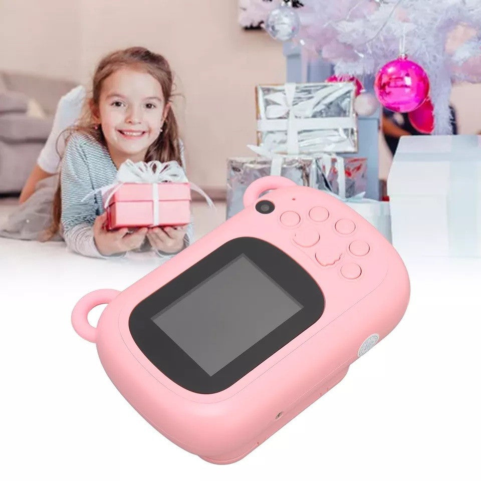 Camera Instantanee pentru Copii, Flippy, Camera Frontala + Selfie, cu Functie de Printare, Cablu USB-C, Bluetooth,