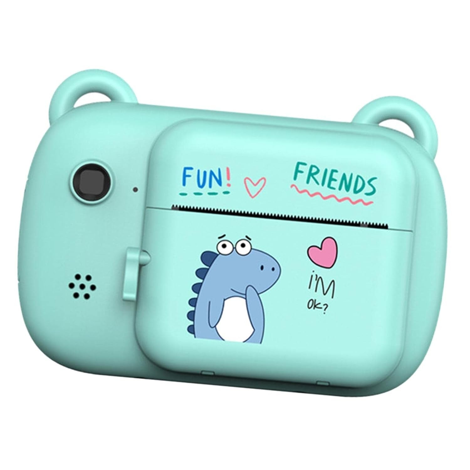 Camera Instantanee pentru Copii, Flippy, Camera Frontala + Selfie, cu Functie de Printare, Cablu USB-C, Bluetooth,
