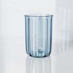 Cana de Apa pentru Clatit, Flippy, pentru Periuta de Dinti, 200 ml, 10.4 x 7.3 cm, Albastru Transparent