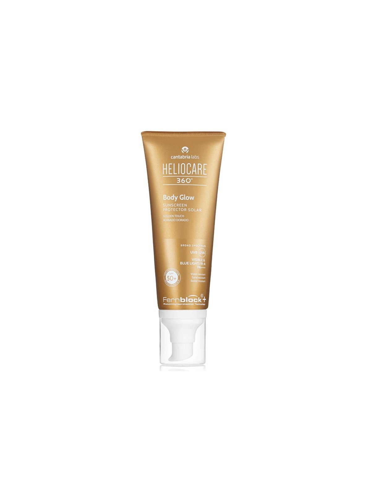 Cantabria Labs, Heliocare 360º, Strălucire, Loțiune de protecție solară, SPF50+, 100 ml