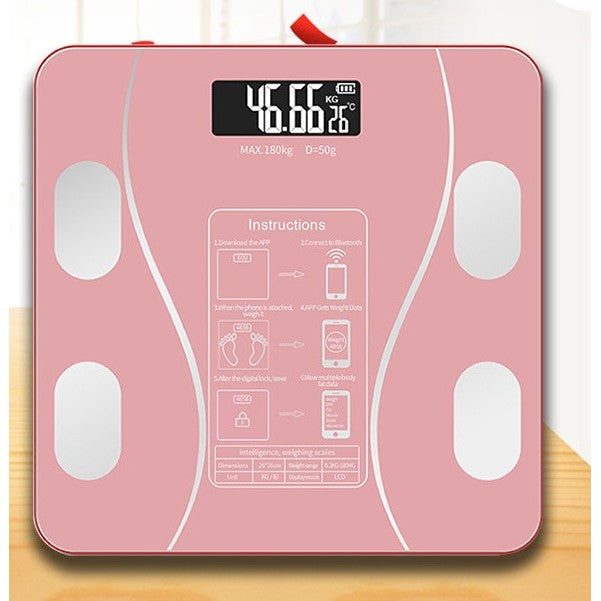 Cantar Electronic Inteligent De Baie Flippy Cu Aplicatie Smart, Corporal, Ecran Digital Iluminat, Termometru, Suporta