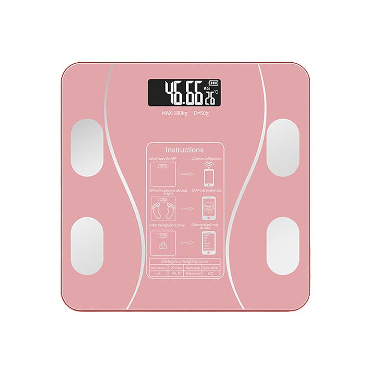 Cantar Electronic Inteligent De Baie Flippy Cu Aplicatie Smart, Corporal, Ecran Digital Iluminat, Termometru, Suporta