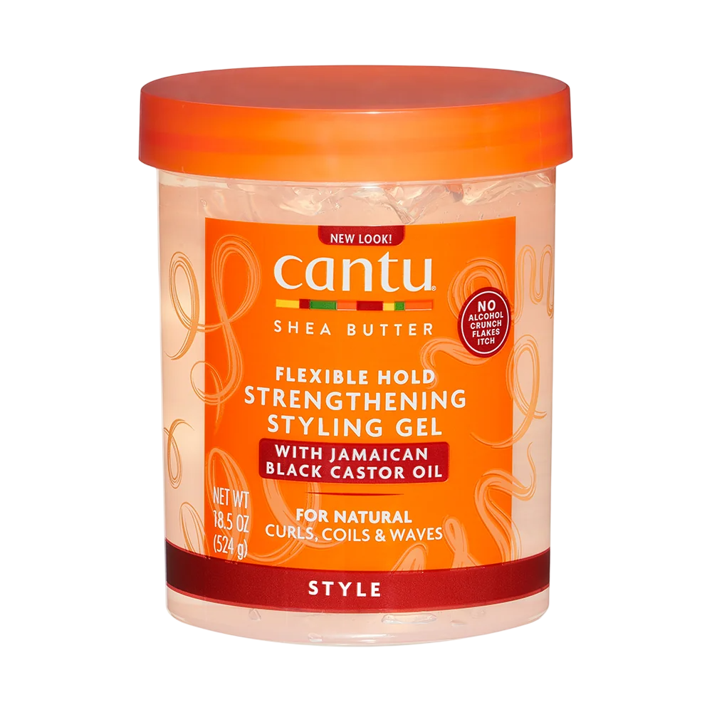 Cantu, Shea Butter, Gel de coafat, Întărire, Fixare flexibilă, 524 ml