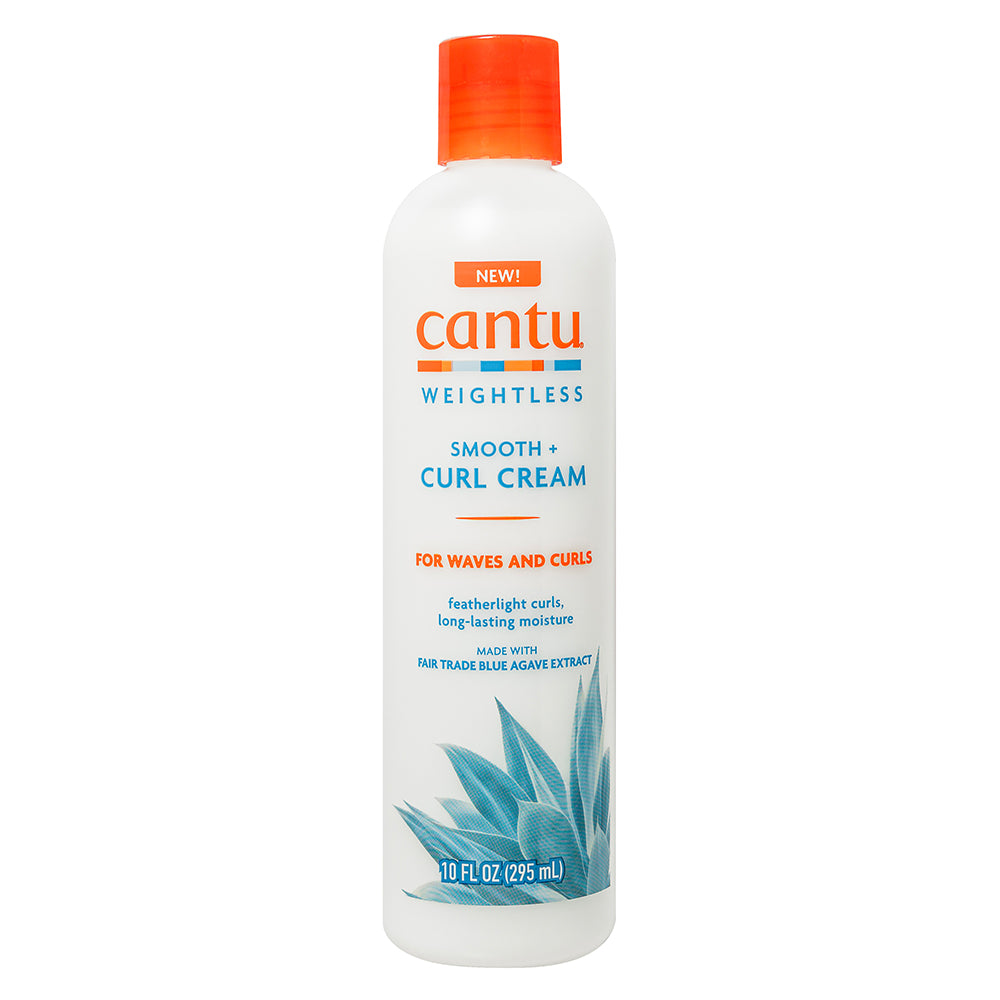 Cantu, Weightless Smooth + Curl, Tratament cu cremă fără clătire pentru păr, Definirea buclelor, 295 ml