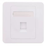 Capac priza RJ45 fara Keystone 1-port alb Well