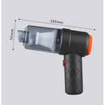 Aspirator Portabil fara Fir, Flippy, Tip Pistol 2 in 1, Suflare si Aspirare, Incarcare USB, Pentru Casa si Masina,