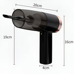 Aspirator Portabil Auto, Flippy, pentru Casa si Masina, Cablu Auto, Tub Prelungitor, 4 Capete de Aspirare, 20x16x19cm,