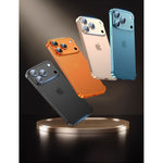 Carcasa de Telefon, Flippy, Compatibila Apple iPhone 17 Pro Max, Fara Rama, doar Colturi si Camera, din Metal, Grosime