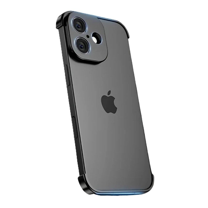 Carcasa de Telefon, Flippy, Compatibila Apple iPhone 17, Fara Rama, doar Colturi si Camera, din Metal, Grosime 0.1 mm,