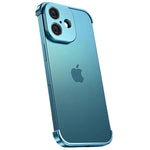 Carcasa de Telefon, Flippy, Compatibila Apple iPhone 17, Fara Rama, doar Colturi si Camera, din Metal, Grosime 0.1 mm,