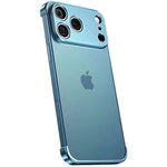 Carcasa de Telefon, Flippy, Compatibila Apple iPhone 17 Pro Max, Fara Rama, doar Colturi si Camera, din Metal, Grosime