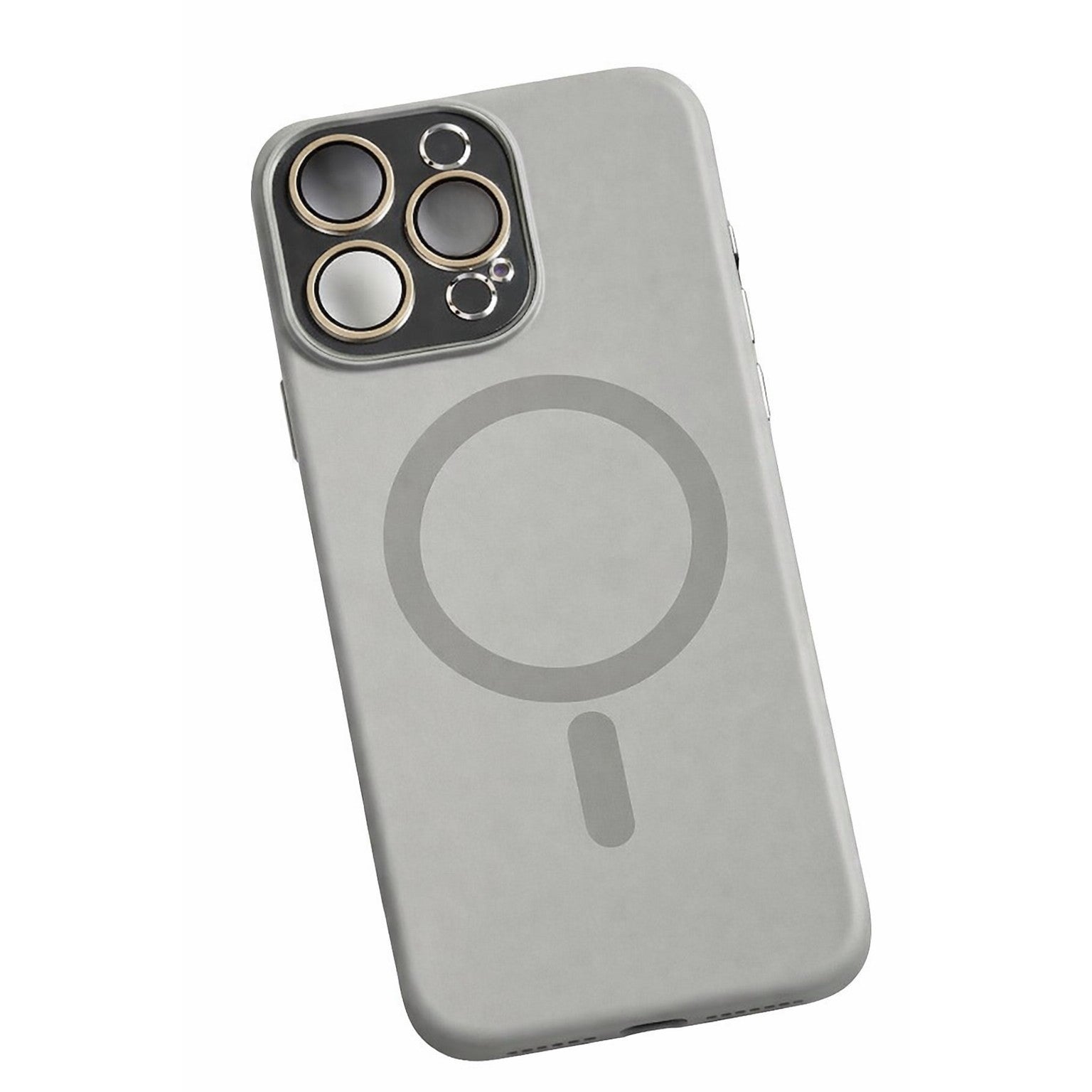 Carcasa Liquid Silicone, Flippy, Compatibila iPhone 17 Air, Magnetica, Protectie TPU Camera, Gri Titanium