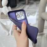Carcasa Liquid Silicone, Flippy, Compatibila iPhone 17 Pro, Magnetica, Protectie TPU Camera, Gri Titanium