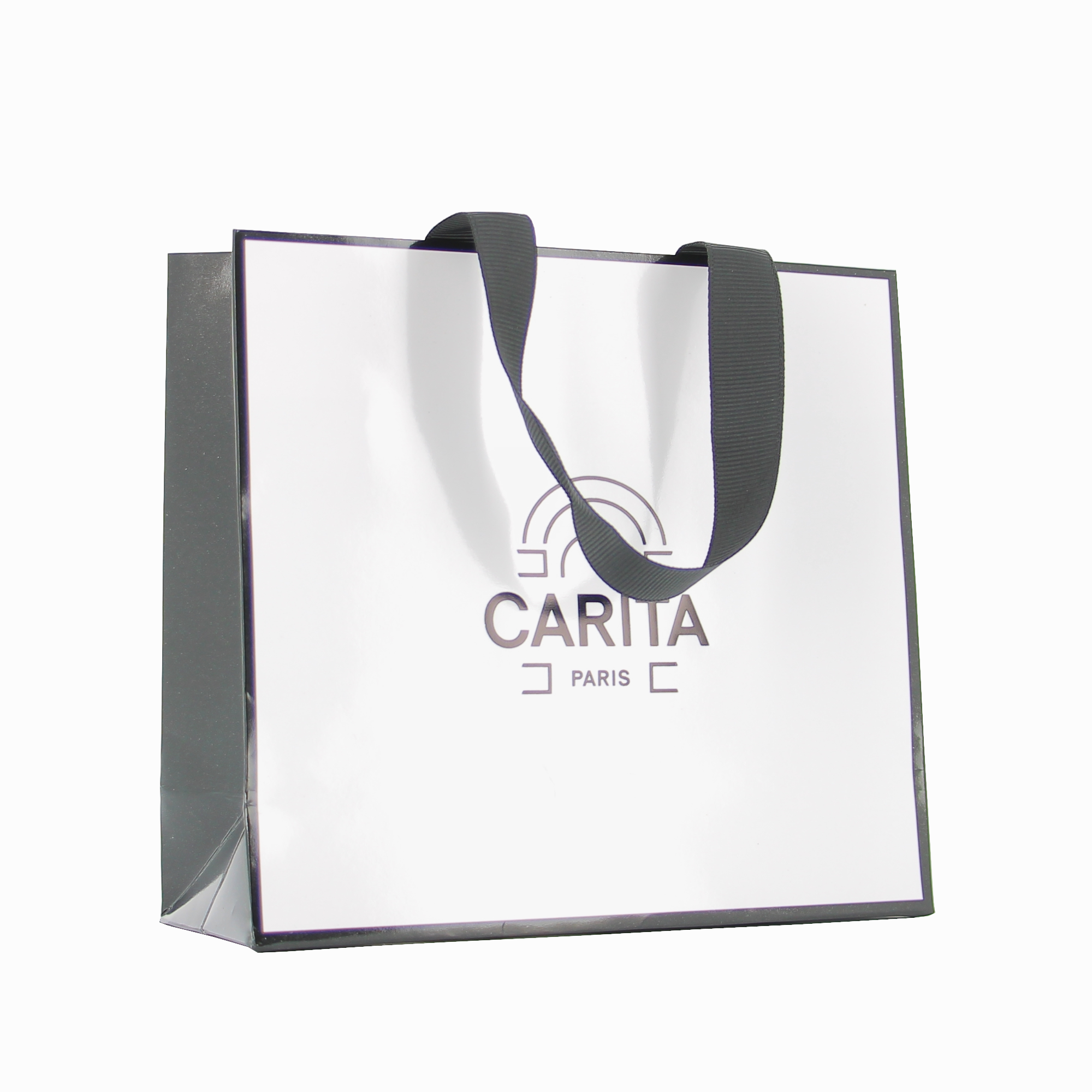 Carita Paris, Carita, Cumpărături, Sac de carton GWP, Fildeș, Mărimea S - Olmarkt