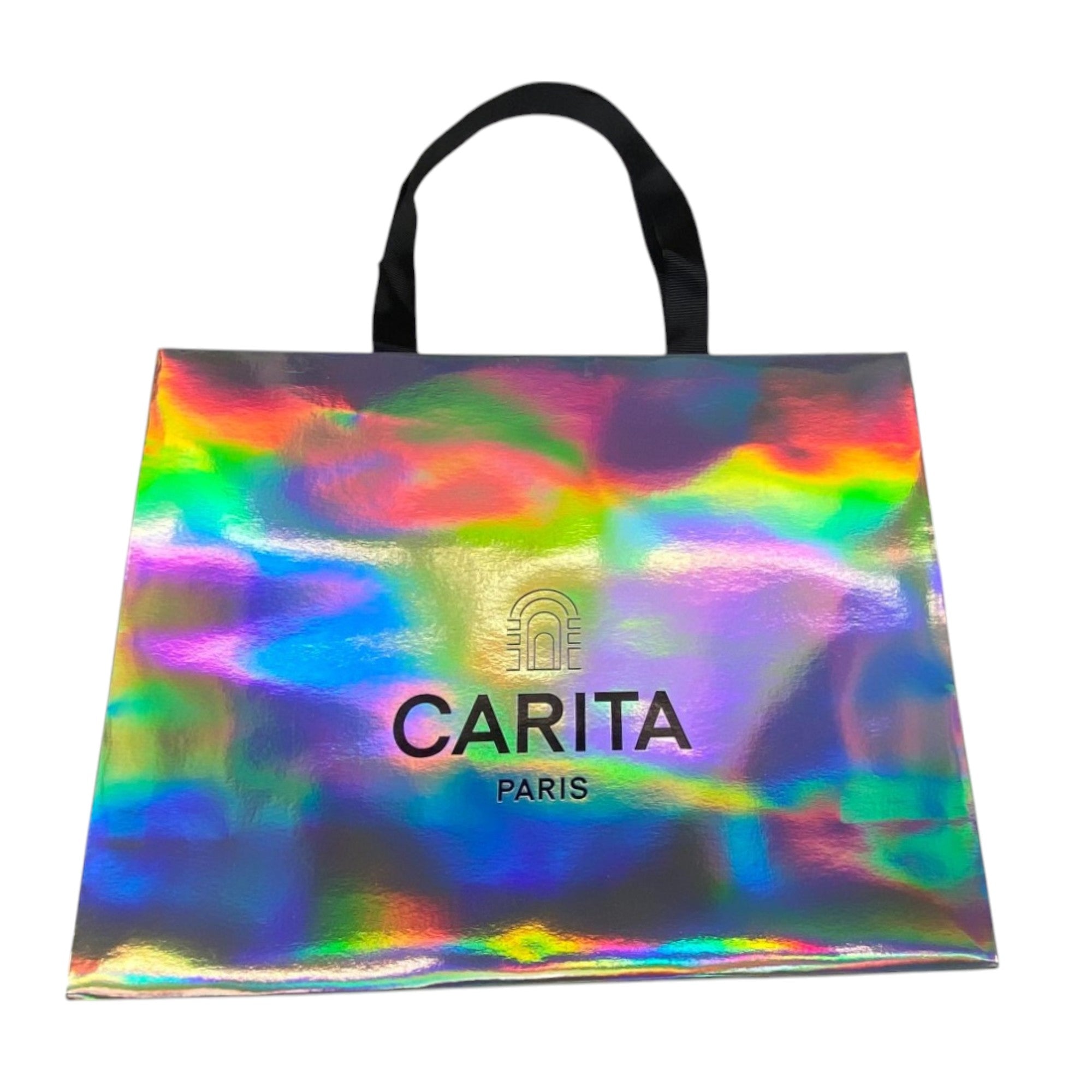 Carita Paris, Carita, Geantă textilă, Mare, Argint, Pentru femei - Olmarkt