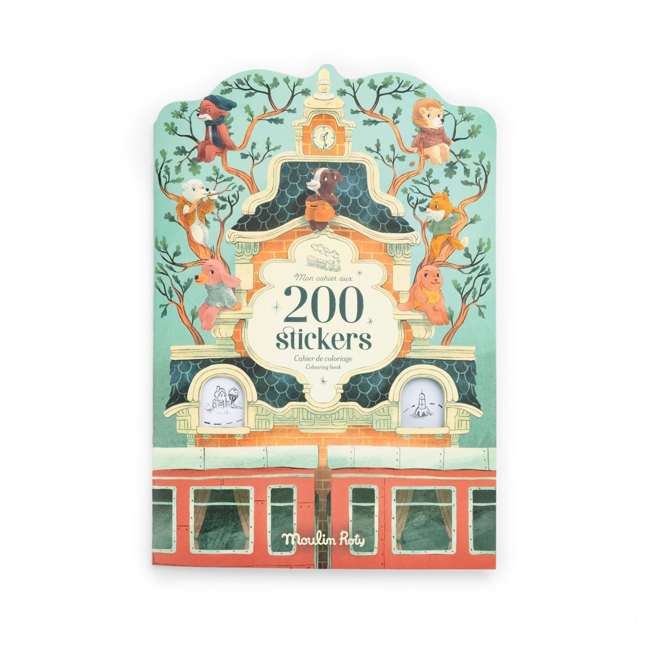 Carte de colorat cu stickere Gasca lui Jojo, Moulin Roty