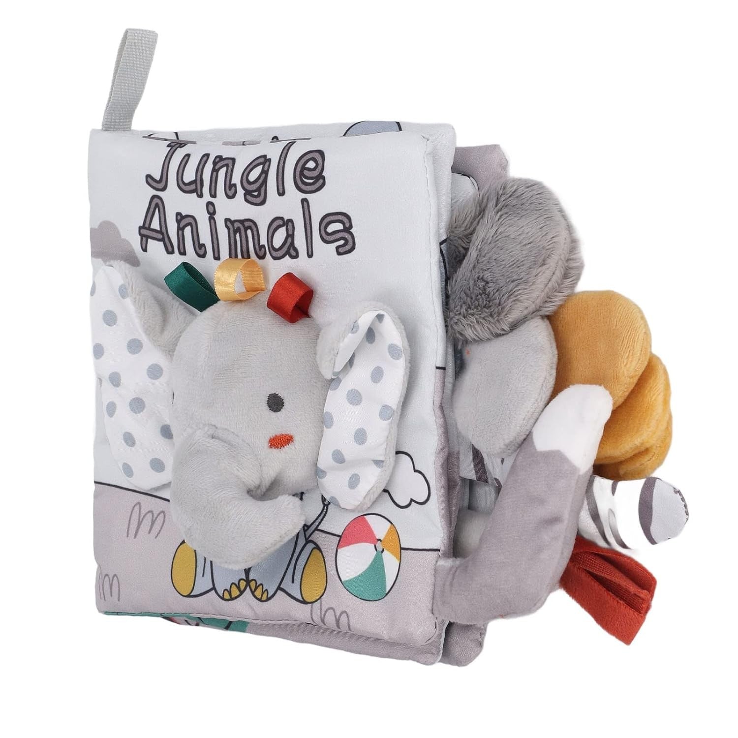 Carte Senzoriala, Flippy, pentru Bebelusi, 15x16x6 cm, cu Animalute, 3D, Cu Sunete si Fosnete, 0-3 Ani, Model