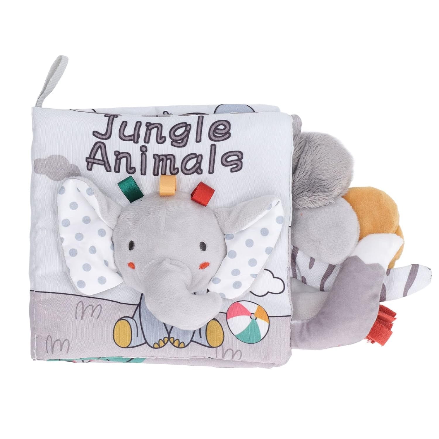 Carte Senzoriala, Flippy, pentru Bebelusi, 15x16x6 cm, cu Animalute, 3D, Cu Sunete si Fosnete, 0-3 Ani, Model