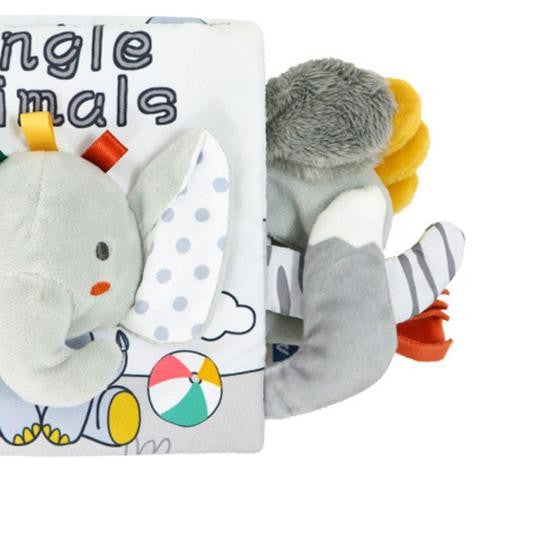 Carte Senzoriala, Flippy, pentru Bebelusi, 15x16x6 cm, cu Animalute, 3D, Cu Sunete si Fosnete, 0-3 Ani, Model