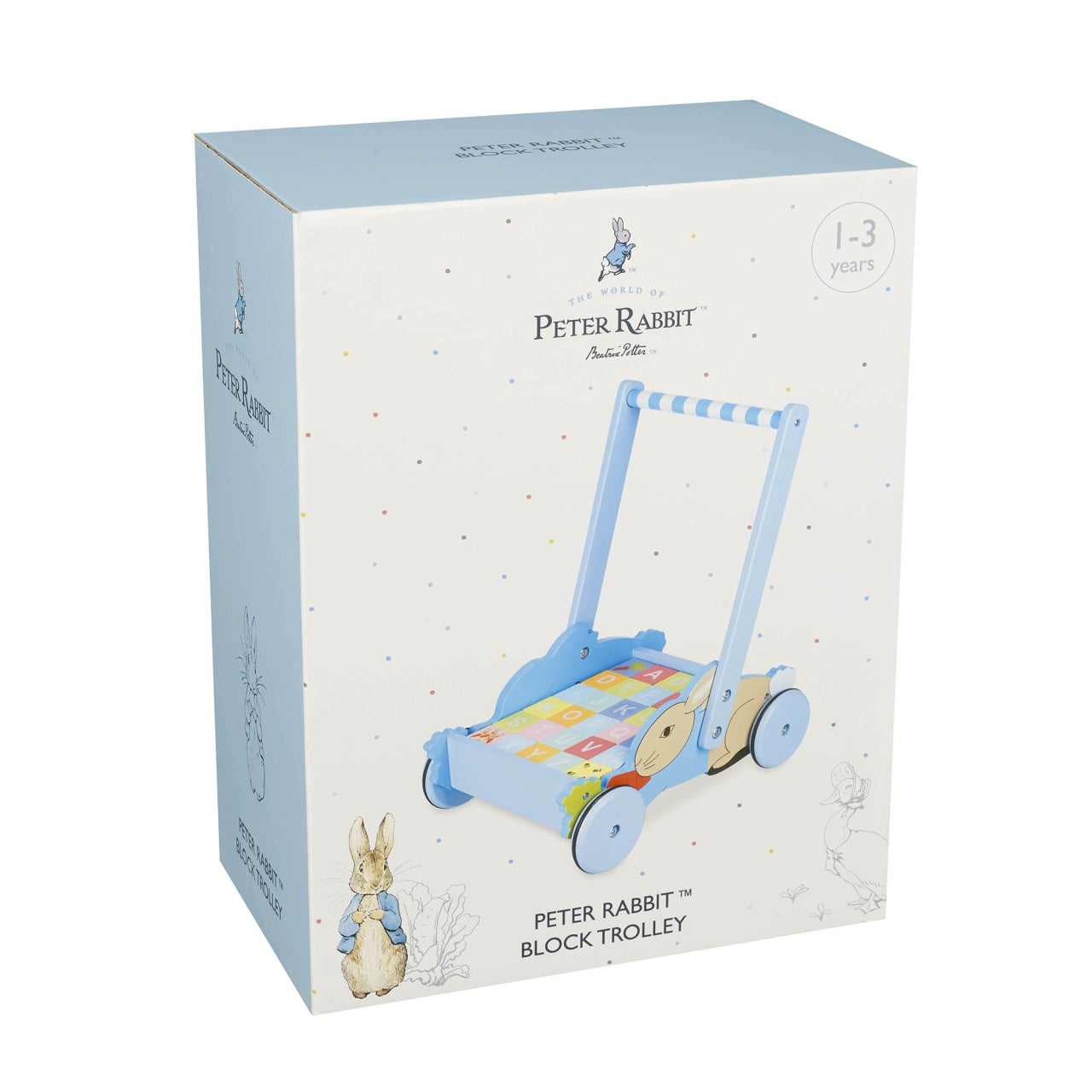 Carucior cu cuburi Peter RabbitTM, Orange Tree Toys